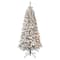 6ft. Pre-Lit Acacia Flocked Artificial Christmas Tree, Clear Lights